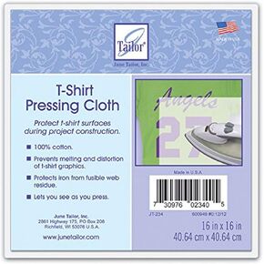 June Tailor Pressing Cloth, 16"x16", White