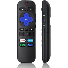 Universal Remote Control Replacement for Roku TV All Models, Compatible for TCL/Hisense/Sharp/Philips/Onn/Element/Insignia/JVC/RCA R0KU Smart TVs 【Not for RokuStick,Box and Players】