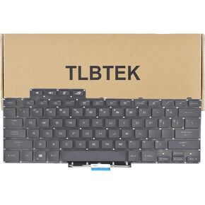 TLBTEK Backlight Keyboard Replacement Compatible with Asus ROG Zephyrus G15 2021 GA503 GA503Q GA503QR GA503QS and ROG Zephyrus M16 GU603H Series Laptop