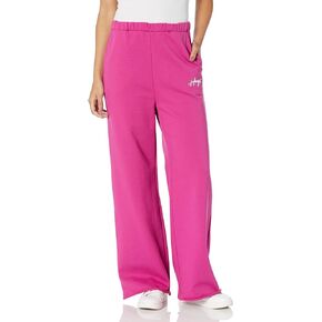 HUGO Women's Script Logo Wide Leg Pants