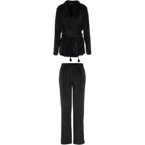 Emporio Armani womens Women's Chenille Jacket + Loose Fit Pants