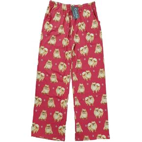 E & S Imports Women's Pomeranian Dog Lounge Pants - Pajama Pants Pajama Bottoms
