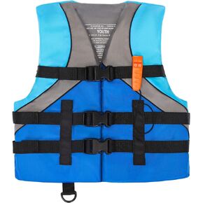 Leader Accessories Youth USCG Approved Life Jacket Vest Boating Vest