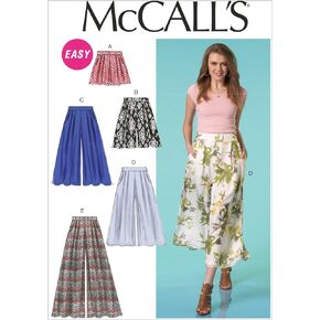 McCall's Patterns M7131 Misses' Shorts & Pants, Size B5 (8-10-12-14-16)