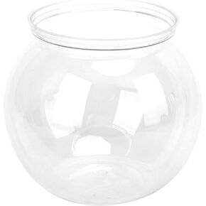 Mini Fish Tank, Transparent Plastic Fish Bowl Betta Tank Fish Plant Tanks for Desk Bookshelf (Mini)