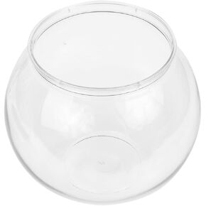 Terrarium Containers Fish Tank Air Plants Goldfish Tank Betta Tank Plastic Goldfish Bowl Desk Decorations Plastic Bubble Bowl Round The Pet Flowers Office Portable
