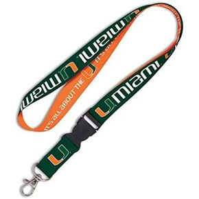 WinCraft Miami Hurricanes Official Logo Lanyard Keychain