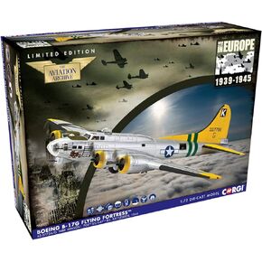 كورجي دييكاست بوينغ B-17G القلعة الطائرة "عربة الحليب" 1:72 الحرب العالمية الثانية طائرة عسكرية أمريكية دمية لعرض الملابس AA33321 in Kuwait
