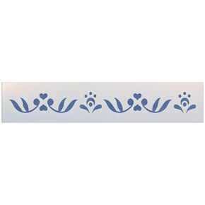 Rosemaling Pattern 3 Stencil - Rose-painting - Scandinavian decorative folk painting - Mylar plastic stencil - The Artful Stencil
