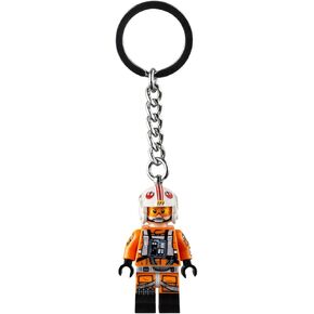 LEGO Star Wars Luke Skywalker Pilot Outfit Minifigure Keyring 854288, Orange, Small