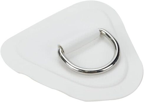 4pcs D Ring Patches Stainless Steel D Ring Patch for PVC Inflatable Boat Paddle Board Rafting Accessories Round White in Saudi Arabia
