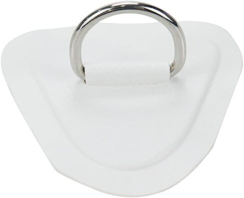 4pcs D Ring Patches Stainless Steel D Ring Patch for PVC Inflatable Boat Paddle Board Rafting Accessories Round White in Saudi Arabia