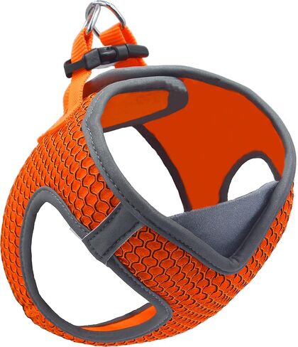 KRUZ PET KZA308-14S حزام عاكس للضوء على شكل حرف V للكلاب - بدون سحب، ملاءمة سريعة، مريح، حزام فيلكرو قابل للتعديل للحيوانات الأليفة للمشي والتدريب - كلاب صغيرة ومتوسطة - أحمر، صغير in Kuwait