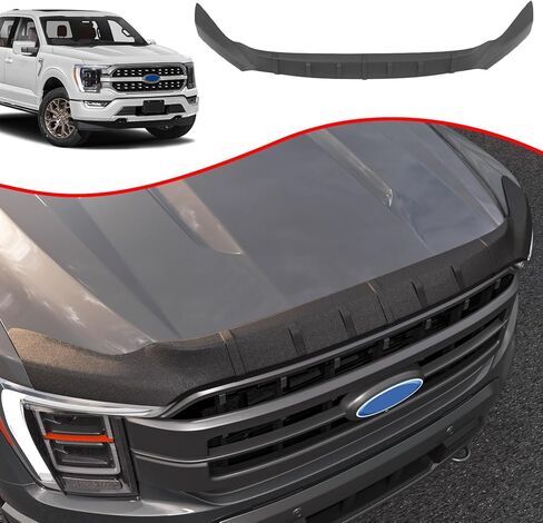 عاكس غطاء محرك السيارة Xipoo متوافق مع 2021-2024 Ford F150 غطاء محرك السيارة حامي غطاء محرك السيارة استبدال درع لملحقات 2021 2022 2023 2024 Ford F-150 (عاكس غطاء محرك السيارة) in Kuwait