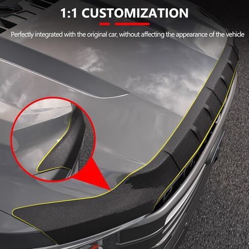 عاكس غطاء محرك السيارة Xipoo متوافق مع 2021-2024 Ford F150 غطاء محرك السيارة حامي غطاء محرك السيارة استبدال درع لملحقات 2021 2022 2023 2024 Ford F-150 (عاكس غطاء محرك السيارة) in Kuwait