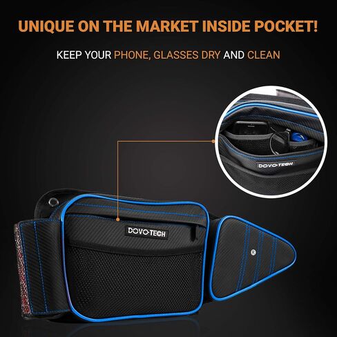 RZR Storage Bags 3 Set, RZR door bags and Center Seat bag- with Knee Pad Protection Compatible with 2014-2023 Polaris RZR XP 1000 Turbo S900 60" (BLUE) in Saudi Arabia