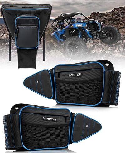 RZR Storage Bags 3 Set, RZR door bags and Center Seat bag- with Knee Pad Protection Compatible with 2014-2023 Polaris RZR XP 1000 Turbo S900 60" (BLUE) in Saudi Arabia
