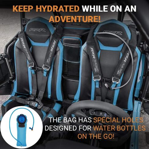 RZR Storage Bags 3 Set, RZR door bags and Center Seat bag- with Knee Pad Protection Compatible with 2014-2023 Polaris RZR XP 1000 Turbo S900 60" (BLUE) in Saudi Arabia