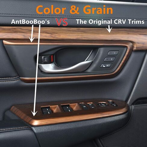 AntBooBoo for Honda CRV Gear Shift Box Panel Peach Wood Grain Interior Trim Cover Moulding for CR- V 2022 2021 2020 2019 2018 2017 EX EX-L (Not for Hybrid) in Saudi Arabia
