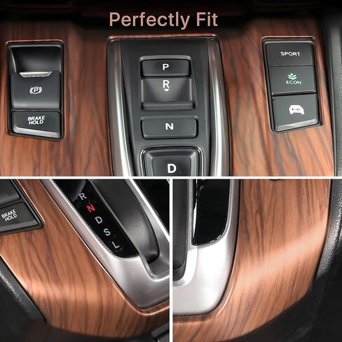 AntBooBoo for Honda CRV Gear Shift Box Panel Peach Wood Grain Interior Trim Cover Moulding for CR- V 2022 2021 2020 2019 2018 2017 EX EX-L (Not for Hybrid) in Saudi Arabia