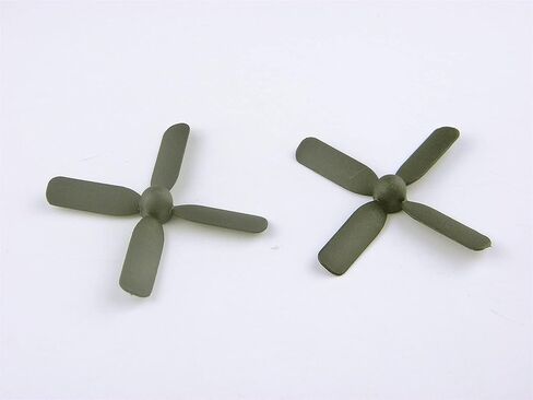CHANCS RC Mini Propellers 4-Blades (50x50mm, 0.7mm Diameter) 4-Vane Multi-Rotor for Mini Micro Drones, RC Model Toy Airplane Kit 6PCS in Saudi Arabia