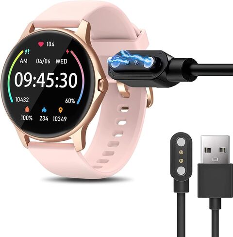Compatible with ENOMIR Smart Watch Charger, Lamshaw Magnetic Replacement Charger Compatible with ENOMIR LW51 1.28 Inches Smart Watch/Gydom LW51 1.28 Inches Smart Watch (Black) in Saudi Arabia