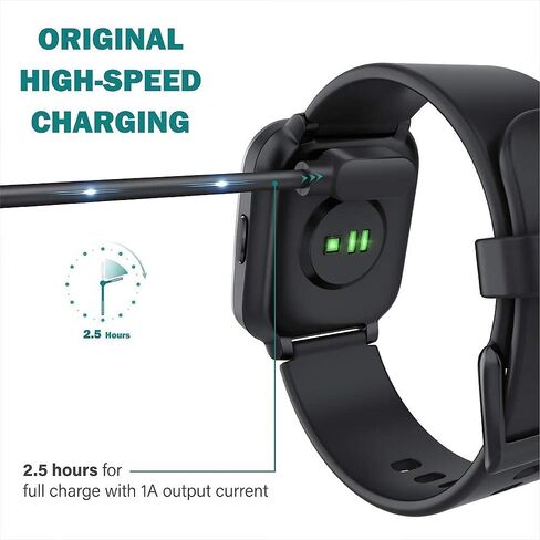 Compatible with ENOMIR Smart Watch Charger, Lamshaw Magnetic Replacement Charger Compatible with ENOMIR LW51 1.28 Inches Smart Watch/Gydom LW51 1.28 Inches Smart Watch (Black) in Saudi Arabia