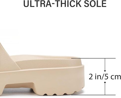 صنادل نسائية من NineCiFun ذات نعل سميك بكعب منخفض وصنادل مفتوحة عند الأصابع مع إبزيم قابل للتعديل in Kuwait