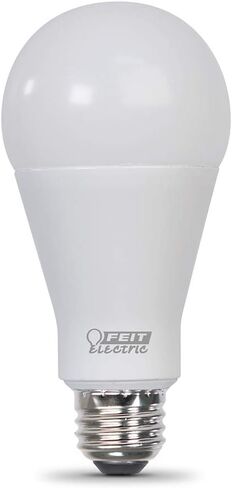 Feit Electric A21 LED Light Bulb, 150W Equivalent, Dimmable, 2605 Lumens, E26 Standard Base, 3000K Bright White, 80 CRI, High Output LED Light Bulb, Damp Rated, 15,000-Hour Lifetime, OM150DM/830/LED in Kuwait