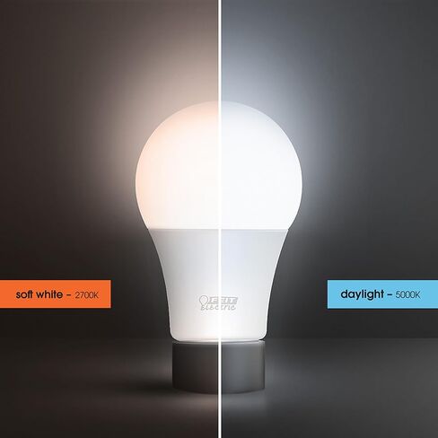 Feit Electric A21 LED Light Bulb, 150W Equivalent, Dimmable, 2605 Lumens, E26 Standard Base, 3000K Bright White, 80 CRI, High Output LED Light Bulb, Damp Rated, 15,000-Hour Lifetime, OM150DM/830/LED in Kuwait