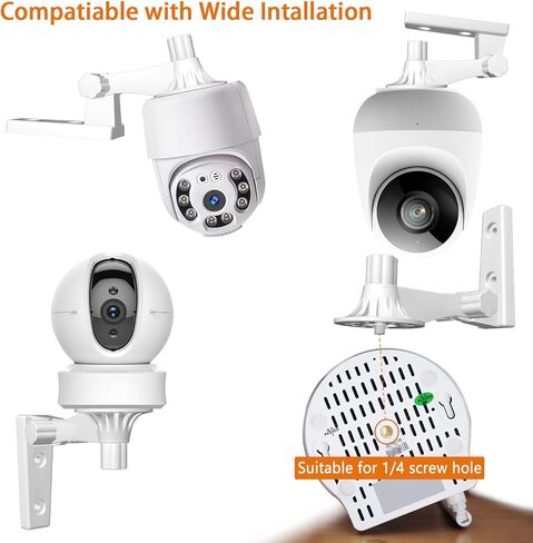 كاميرا مراقبة الأطفال قابلة للتعديل، مثبتة على الحائط، مثبتة على السقف والجدار لمعظم كاميرات الشاشات العالمية، زاوية رؤية مثالية وسهلة التركيب، مادة بلاستيكية in Kuwait