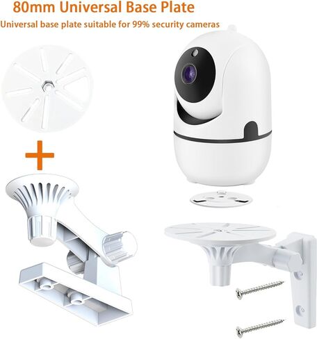 كاميرا مراقبة الأطفال قابلة للتعديل، مثبتة على الحائط، مثبتة على السقف والجدار لمعظم كاميرات الشاشات العالمية، زاوية رؤية مثالية وسهلة التركيب، مادة بلاستيكية in Kuwait