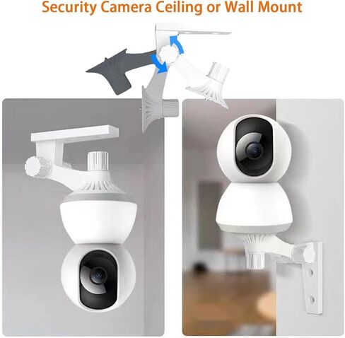 كاميرا مراقبة الأطفال قابلة للتعديل، مثبتة على الحائط، مثبتة على السقف والجدار لمعظم كاميرات الشاشات العالمية، زاوية رؤية مثالية وسهلة التركيب، مادة بلاستيكية in Kuwait