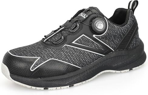 OUXX Autolock Men's Work Shoes, Comfort Popcorn Midsole & Slip-Resistant Rubber Outsole, Aluminum Toe, ASTM F2413 Shoes(OX5301BY) in Saudi Arabia