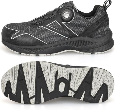 OUXX Autolock Men's Work Shoes, Comfort Popcorn Midsole & Slip-Resistant Rubber Outsole, Aluminum Toe, ASTM F2413 Shoes(OX5301BY) in Saudi Arabia