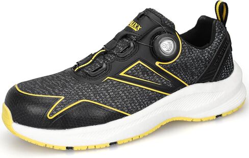OUXX Autolock Men's Work Shoes, Comfort Popcorn Midsole & Slip-Resistant Rubber Outsole, Aluminum Toe, ASTM F2413 Shoes(OX5301BY) in Saudi Arabia