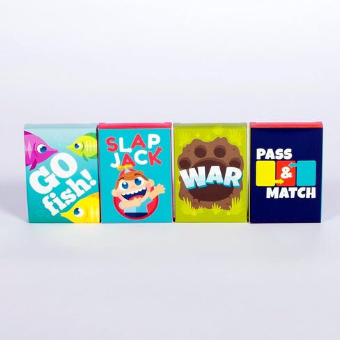 Chuckle & Roar - Classic Card Games 4pk - Ages 4 and up - Family Game Night - Go Fish, Slapjack, War, Pass and Match in Saudi Arabia