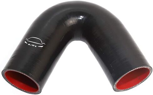 LTI Universal 4-Ply Reinforced High Performance 2" ID 135 Degree Elbow Silicone Hose Coupler 51mm (2" BLACK) in Saudi Arabia