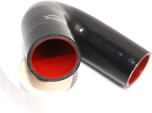 LTI Universal 4-Ply Reinforced High Performance 2" ID 135 Degree Elbow Silicone Hose Coupler 51mm (2" BLACK) in Saudi Arabia