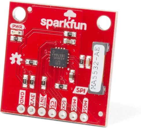 كاشف البرق SparkFun - AS3935، أضف كشف البرق إلى محطة الطقس الخاصة بك، مستوى كشف قابل للبرمجة، المسافة إلى مقدر العاصفة، إعداد داخلي وخارجي، واجهة SPI، منطق 3.3 فولت، حجم صغير in Kuwait