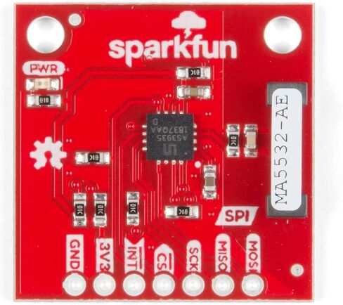كاشف البرق SparkFun - AS3935، أضف كشف البرق إلى محطة الطقس الخاصة بك، مستوى كشف قابل للبرمجة، المسافة إلى مقدر العاصفة، إعداد داخلي وخارجي، واجهة SPI، منطق 3.3 فولت، حجم صغير in Kuwait