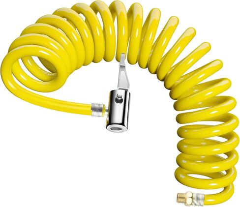 محول خرطوم نفخ الإطارات بطول 118.2 بوصة، قفل ظرف الإطارات مع خرطوم بولي يوريثان المرن وصمام الإطارات القياسي، خيط رفيع، محول خرطوم مضخة نفخ الإطارات للتحويل إلى قفل الاتصال in Kuwait