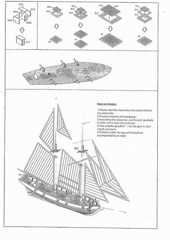 نماذج السفن الخشبية، مجموعة نموذج السفينة، ديكور المراكب الشراعية DIY نموذج ديكور المنزل الحرف نموذج القارب in Kuwait