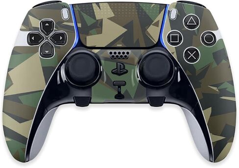 MightySkins Skin Compatible with PS5 DualSense Edge Controller - Polygonal Camo | Protective, Durable, and Unique Vinyl Decal wrap Cover | Easy to Apply & Change Styles | Made in The USA in Saudi Arabia