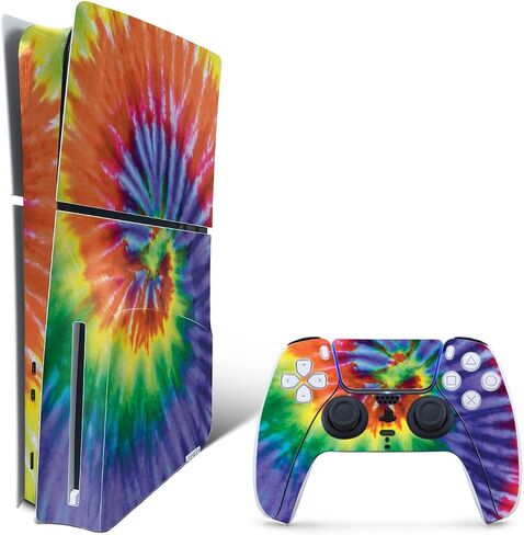 MightySkins Skin Compatible with PlayStation 5 Slim Digital Edition Console Only - Tripping with Friend | Protective, Durable, and Unique Vinyl Decal wrap Cover | Easy to Apply | Made in The USA in Saudi Arabia