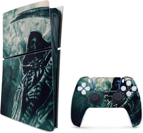 MightySkins Skin Compatible with PlayStation 5 Slim Digital Edition Console Only - Tripping with Friend | Protective, Durable, and Unique Vinyl Decal wrap Cover | Easy to Apply | Made in The USA in Saudi Arabia