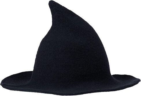 1 قطعة قبعة الهالوين النسائية قبعة محبوكة من الصوف للنساء الساحرة ديكور حفلات تنكرية زي تنكري إكسسوار in Kuwait