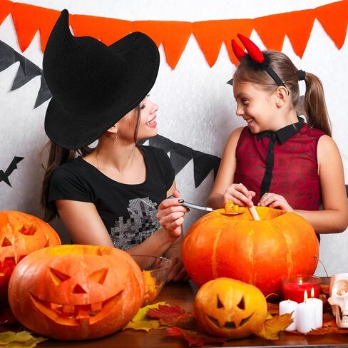 1 قطعة قبعة الهالوين النسائية قبعة محبوكة من الصوف للنساء الساحرة ديكور حفلات تنكرية زي تنكري إكسسوار in Kuwait