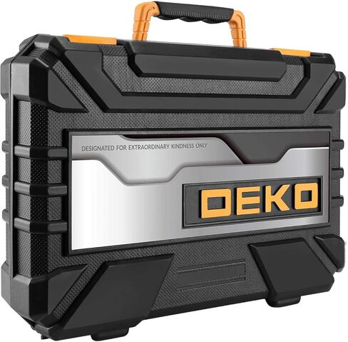 DEKOPRO 65 Pieces Tool Set General Household Hand Tool Kit with Storage Case Plastic ToolBox in Kuwait