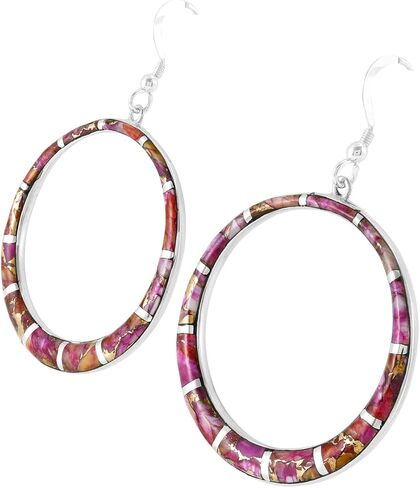 Gemstone Earrings in 925 Sterling Silver & Genuine Gemstones in Saudi Arabia